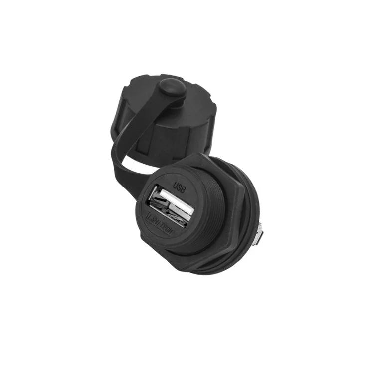 LSHITECH龙仕 USB母座防水连接器 铜镀金触头 多种认证