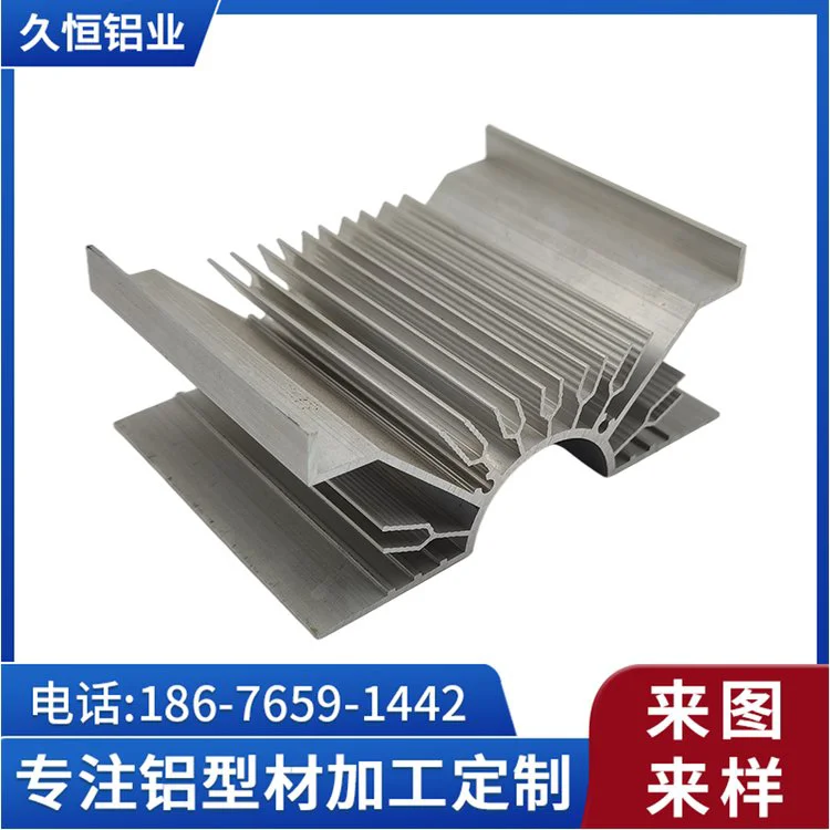 梳子型散热器铝合金型材定制 大功率高密度散热件CNC铝型材加工