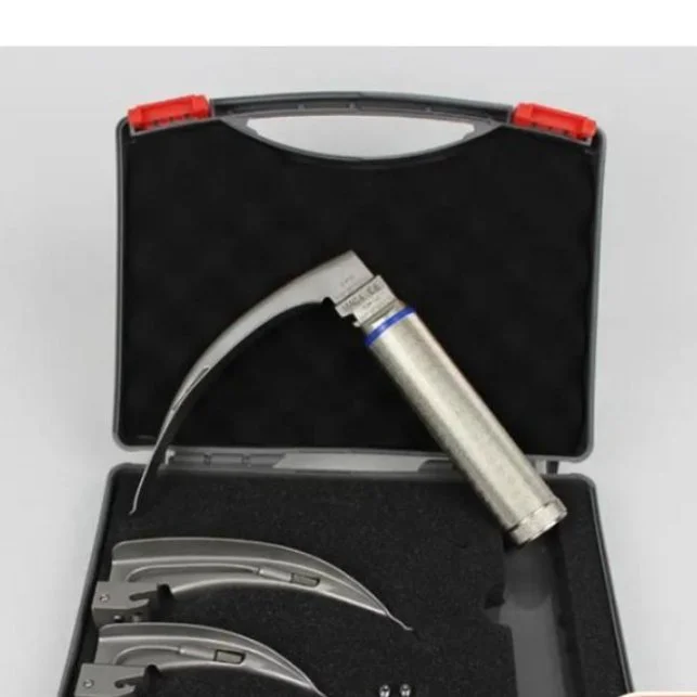 永乐品牌德国产不锈钢困难带弯钩光纤麻醉咽喉镜