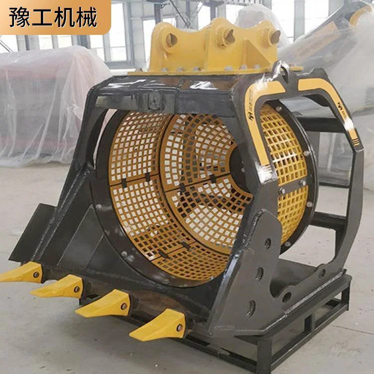 挖掘机筛分斗 挖机振动筛可水洗筛分 移动式泥沙筛分