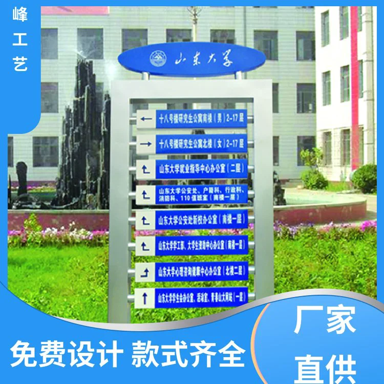 厂家供应 酒店商场标识牌 铝合金立式导向牌 小区标识公园牌 批发