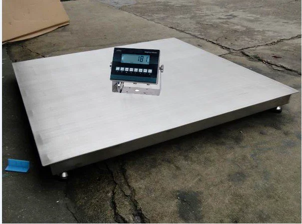 scs5吨304材质不锈钢地磅 5000kg防水平台秤 1乘1.2米加厚地秤