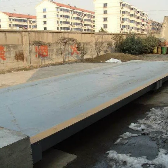 18米电子汽车衡 浅基坑加厚150t地磅 3乘18M大型称重平台秤