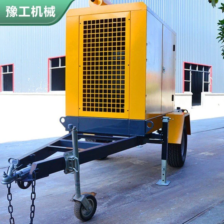 柴油防汛大流量移动式排污泵 排水钻井抽水泵