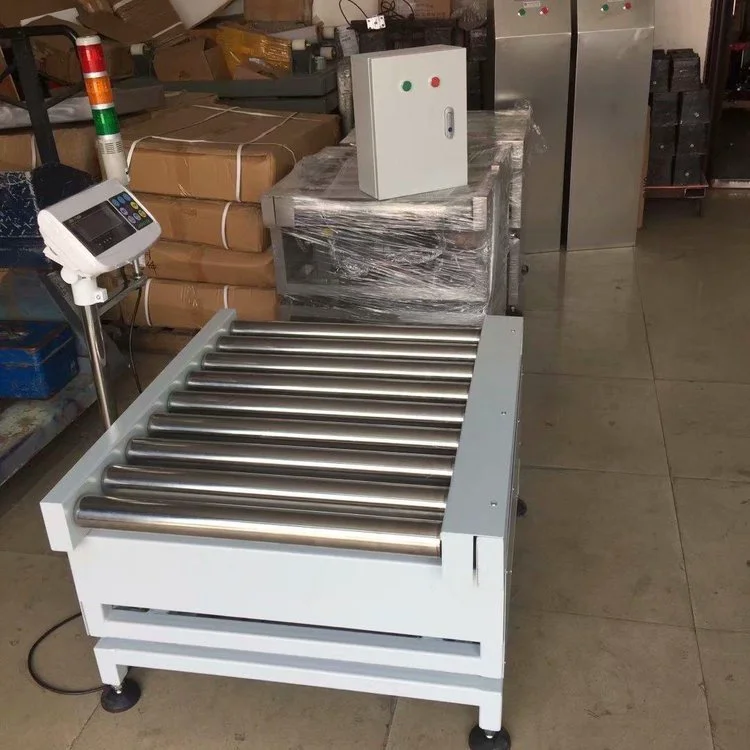 食品厂流水线用滚筒秤 上下限报警输送滚轮秤 汉衡按需定制电子秤