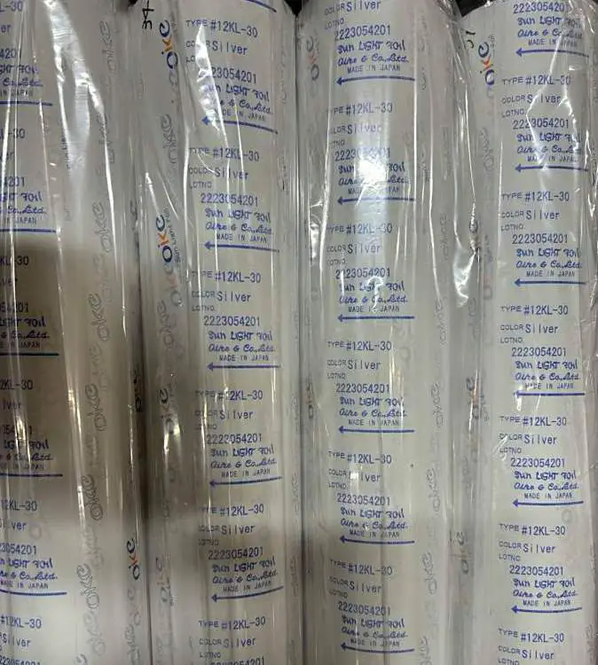 日本尾池 12KL-30烫金纸 PP塑料线条 色块烫印 高亮 耐温 抗刮擦