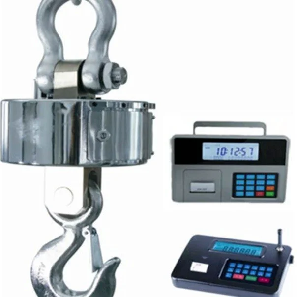 汉衡30t远距离传输电子吊秤 30吨无线挂钩称 称量准确的行车吊磅