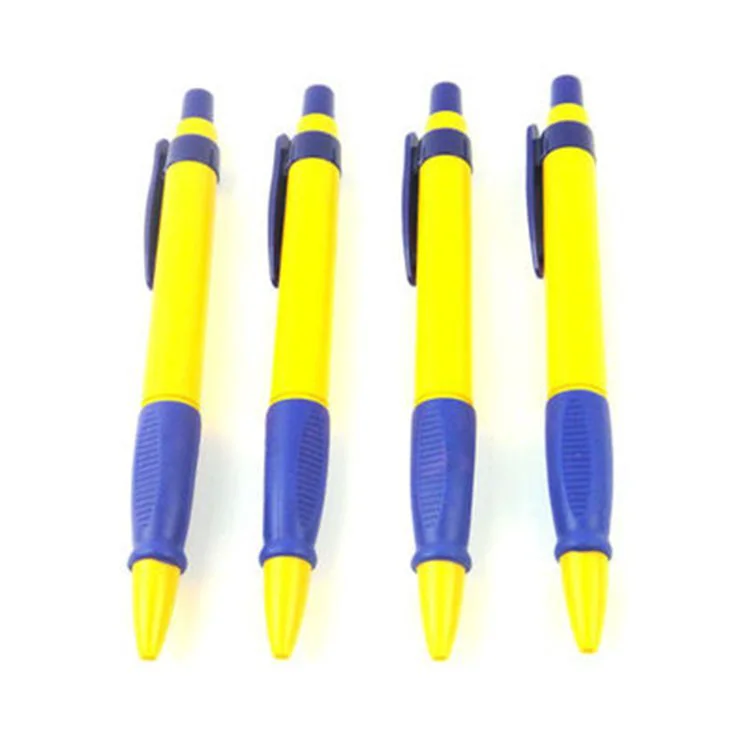 按动油笔 塑料壳圆珠笔 简易礼品广告笔 可印刷LOGO 厂家定制