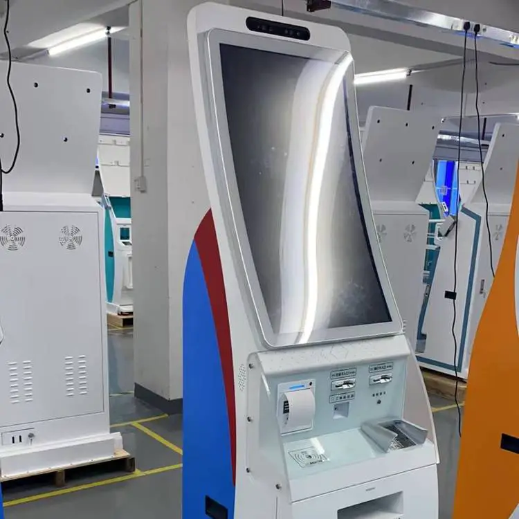 ln43寸曲面屏医院查询挂号缴费打印一体机医疗终端自助终端机