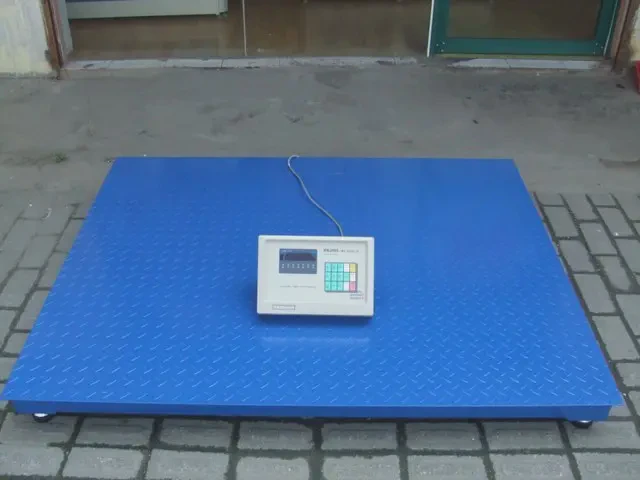 汉衡3吨带打印小地磅 3t打印电子磅称 1乘1米物流仓储加厚地秤