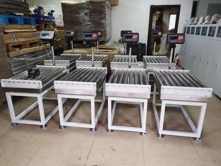 电子滚筒秤 流水线检重开机自检串行连续输出通讯接口滚道秤