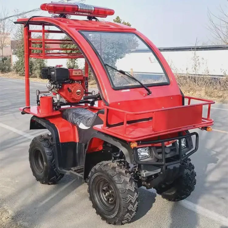四轮消防灭火摩托车全地形多功能厂区巡逻救援社区微型电动摩托车