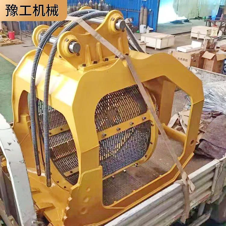 移动式装载机旋转筛分斗 铲车用沙石分离滚筒筛现场