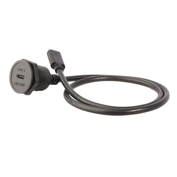 LSHITECH龙仕 type-c防水快充线 M20.8/M22.5面板开孔