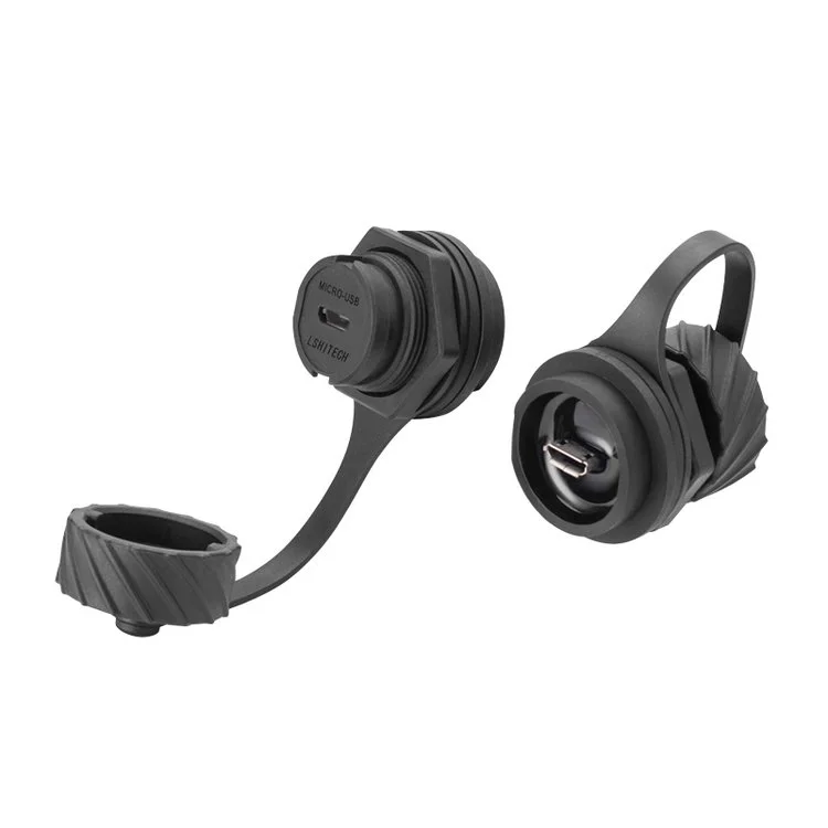 lshitech龙仕 micro usb母座接头连接器 弯/侧/直插