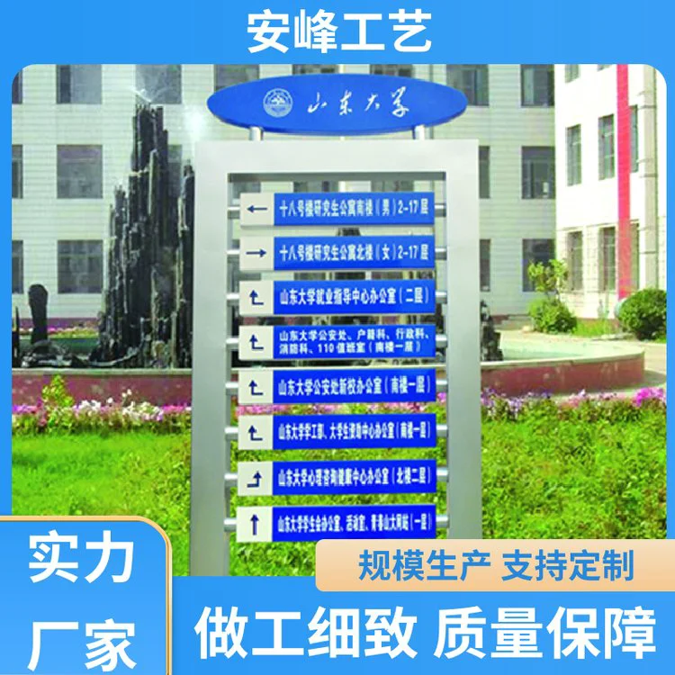 厂家供应 酒店商场标识牌 大型户外双面导视牌 小区标识公园牌 定制