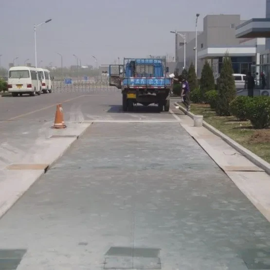 四节秤体100吨汽车地磅尺寸定制 加厚面板100t出口式电子汽车衡