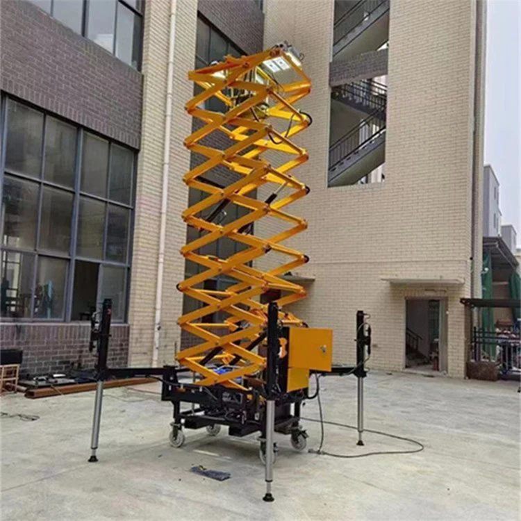 多功能移动智能照明平台 自动装卸灯塔 剪叉式10米升降照明装置