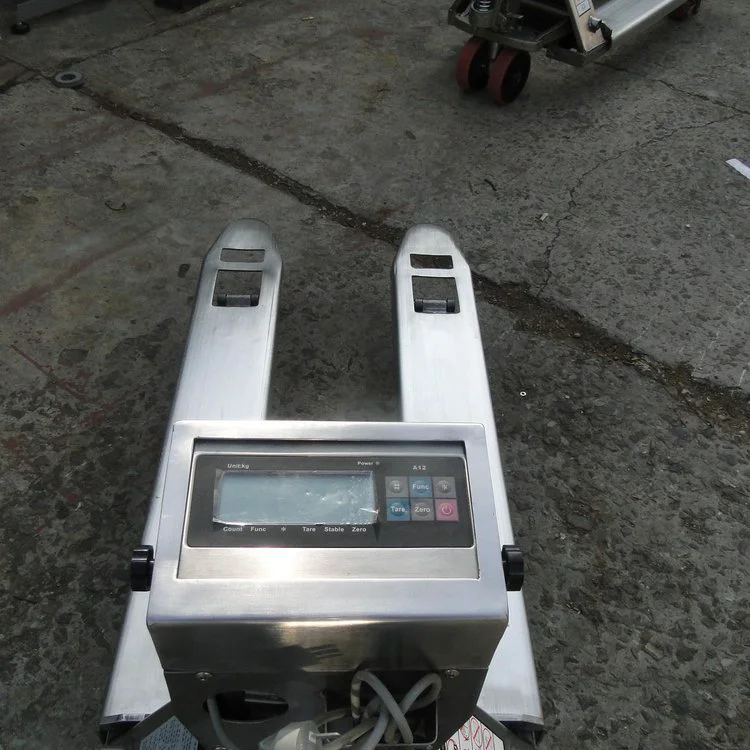 3t手推式电子叉车称 2t智能液压车称重 1t不锈钢地牛电子称