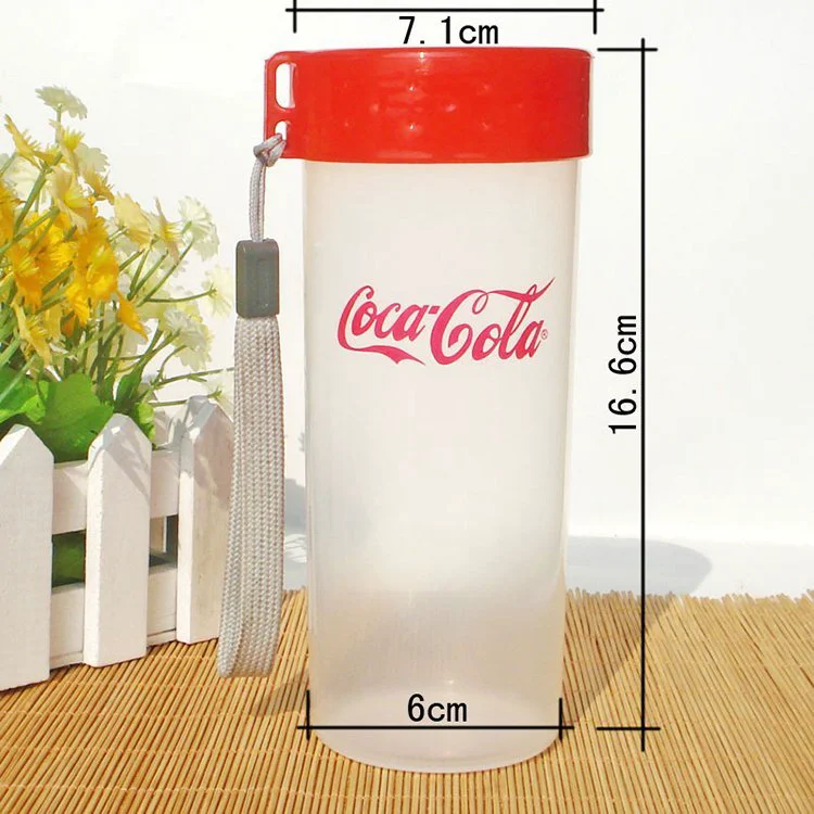 大随手竖盖水杯 便携塑料杯 礼品摇摇杯 广告乐扣杯 厂家定做