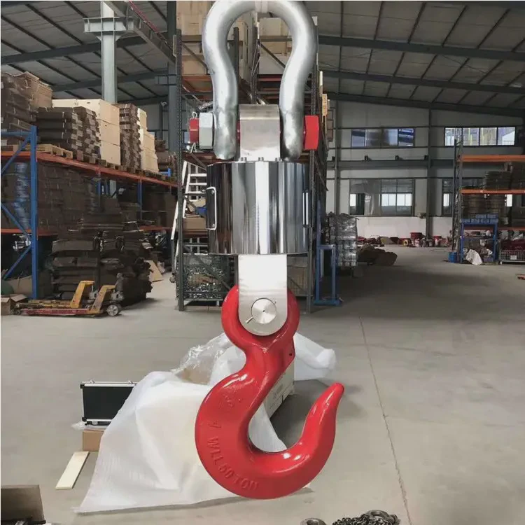 50吨吊钩秤 工业无线数传带RS485接口手持小票打印行车电子秤