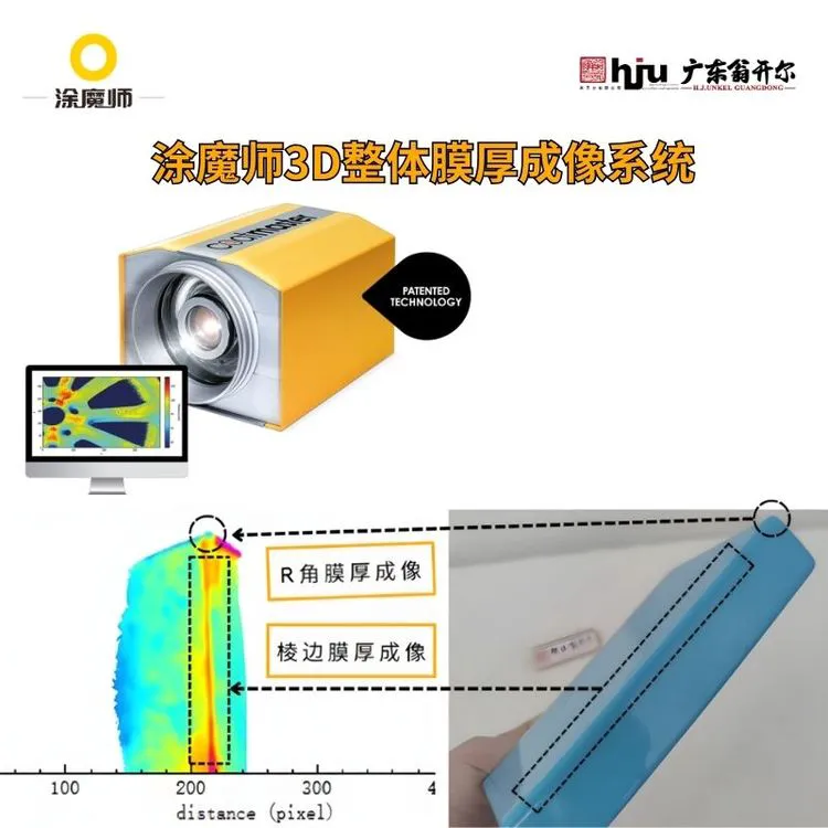 新能源汽车蛇形管绝缘涂层整面测厚系统 涂魔师3D膜厚分析仪