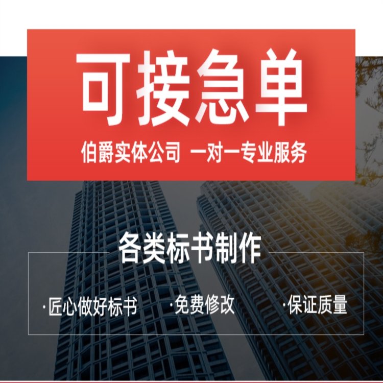 延安投标书代写服务隧道工程投标文件 小金标图文并茂定制服务