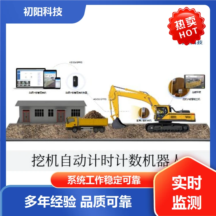 初阳科技 挖机装车计数器 统计当日装料总量 大幅提高效率