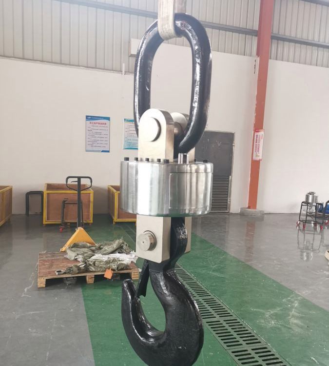 50吨带报警电子吊秤 钢材厂用无线数传带RS485接口打印蓝牙挂磅秤