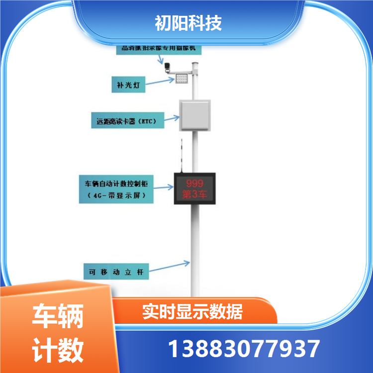 初阳科技 车辆计数管理系统 数据准确无误 手机电脑均可查看