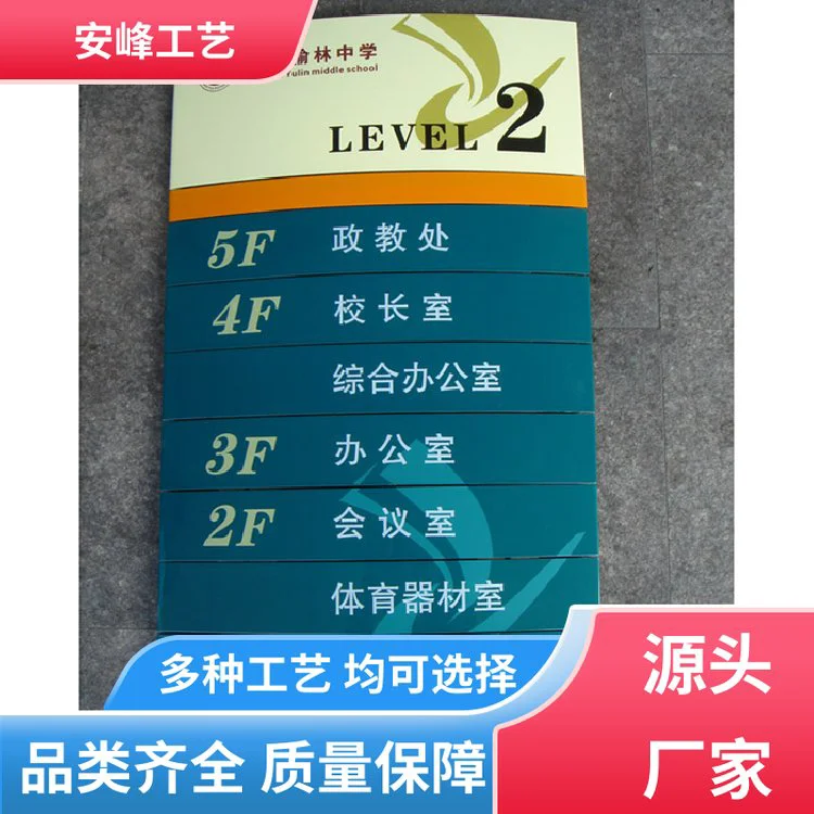 生产批发 烤漆丝印 铝合金楼层标识牌 医院科室牌 多种规格