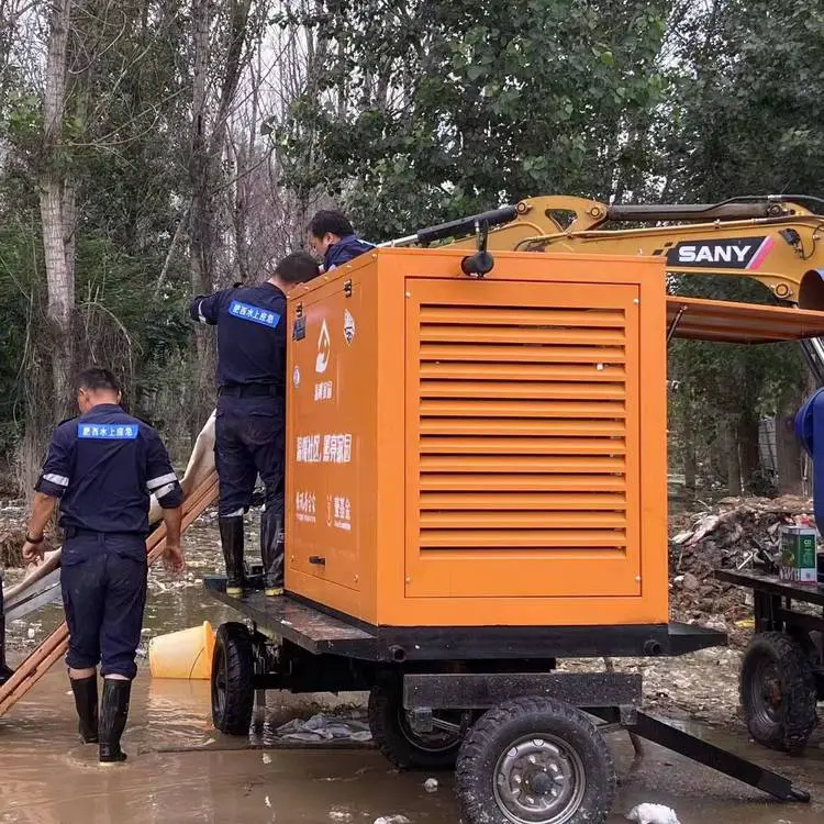 800方应急大流量多功能移动防汛排涝泵8寸 消防灌溉防汛泵抗旱