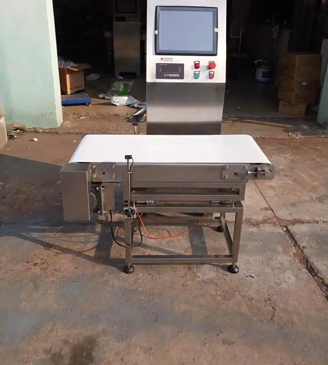 汉衡自动检重秤 黄花鱼流水线剔除超重欠重带RS232通讯接口皮带秤