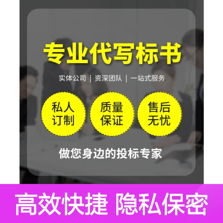 标书代写专家服务 高中标率 废标全额退款 资深团队量身定制