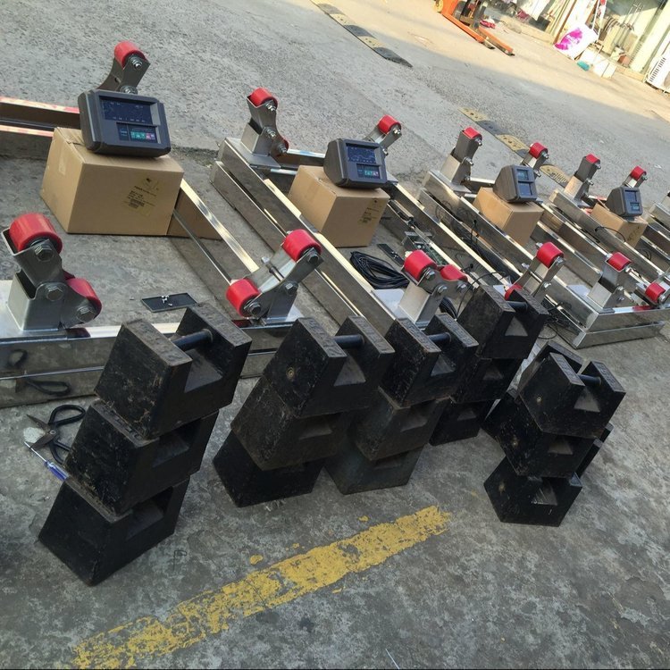 带四只脚的3吨液氮防爆钢瓶秤 汉衡3000kg气体钢瓶电子磅称化工