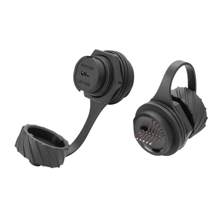 lshitech龙仕 MICRO USB防水连接器 满足工业设备多样化连接需求