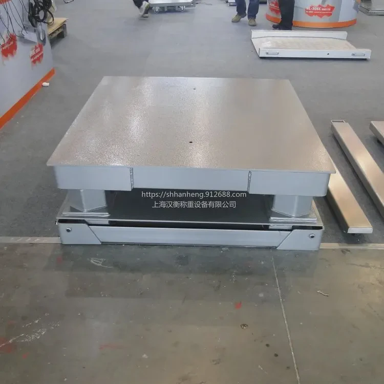 20t缓冲加固电子磅秤 20吨弹簧平地磅 20T钢材缓冲秤抗冲击