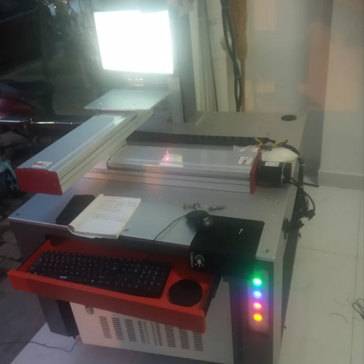 飞龙达激光打标机 金属激光打码机 流水线刻字设备