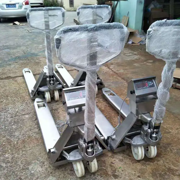 2t不锈钢移动式叉车秤, 2000公斤叉车称重搬运 液压搬运电子秤