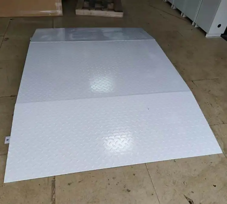 汉衡SCS-2t超低台面电子地磅 工业触摸屏带接口输出 防水碳钢地秤