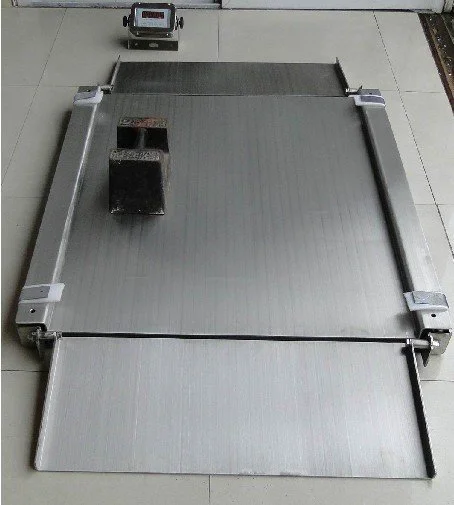 带斜坡电子平台秤 5吨超低小地磅定制 碳钢加厚耐用地秤