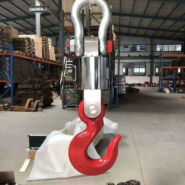 50吨吊钩秤 码头吊货物无线数传带RS485接口防干扰打印吊磅秤