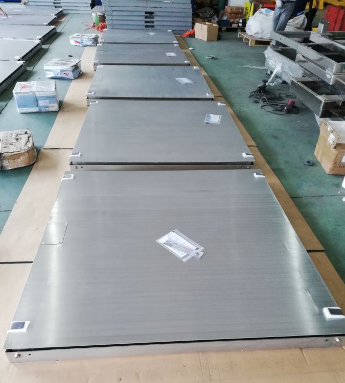 2吨本安型防爆地磅 冷库用4-20ha输出带通讯接口双层打印平台秤