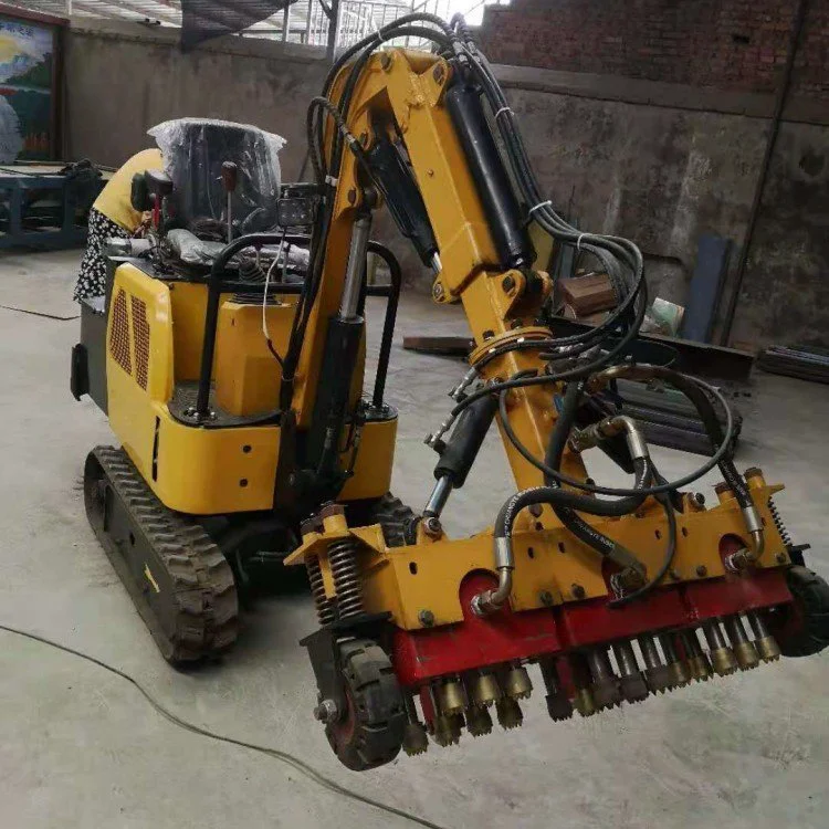 矮边墙凿毛机隧道车载凿毛设备全液压打车载打毛机