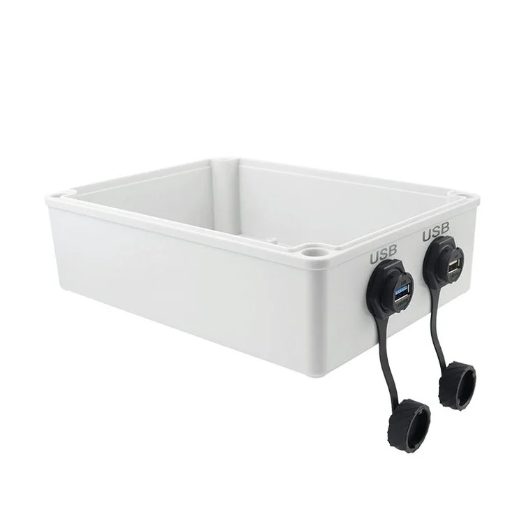 LSHITECH龙仕 USB防水连接器 母转90度公弯头 延长线可定制