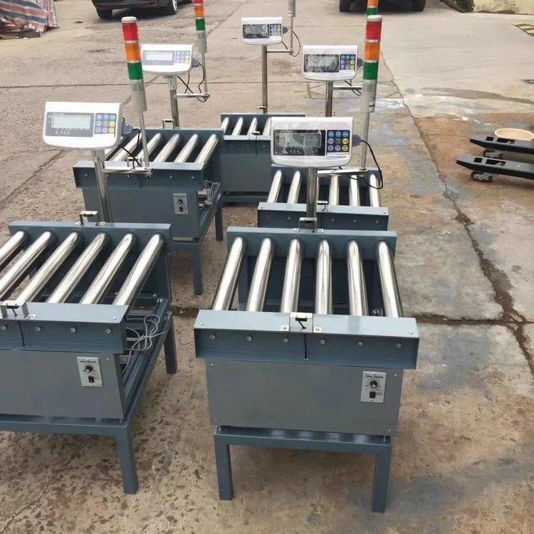 无动力滚筒秤带报警 自动检测辊筒电子秤 带滚轮流水线滚轴秤