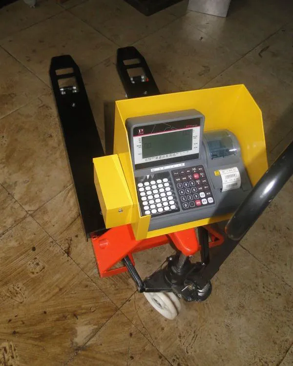 物流3吨打印称重叉车 3t称重液压搬运车秤 汉衡三吨带打印地牛秤