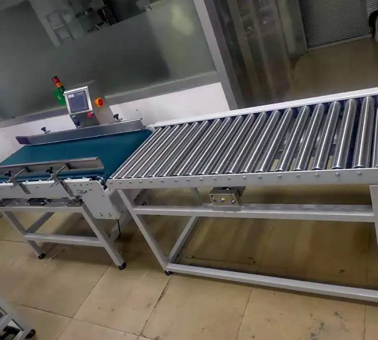 电子滚筒秤 全自动分拣检重连PLC控制输出带RS485接口滚轴秤