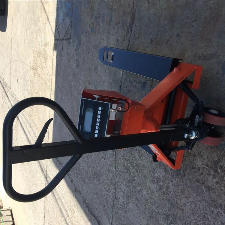 物流称重用3吨电子叉车秤 3t液压叉车称 手动托盘搬运车秤