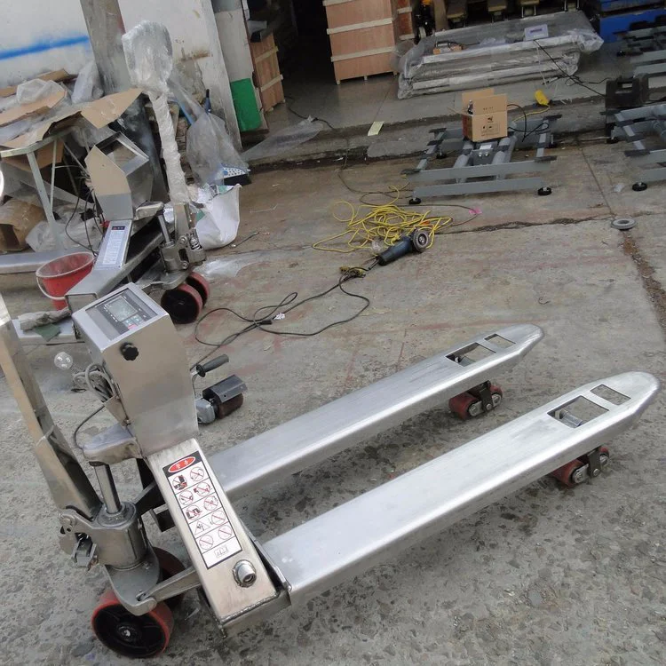 2吨不锈钢电子叉车秤 防水防腐地牛电子秤 称重搬运拖车秤